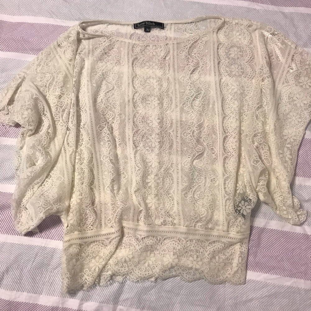 Lacy top cream